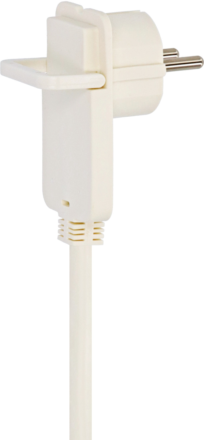 weiß + mit 5m Doppelkupplung Verlängerungskabel 3G1,5 | brennenstuhl® Flachstecker H05VV-F