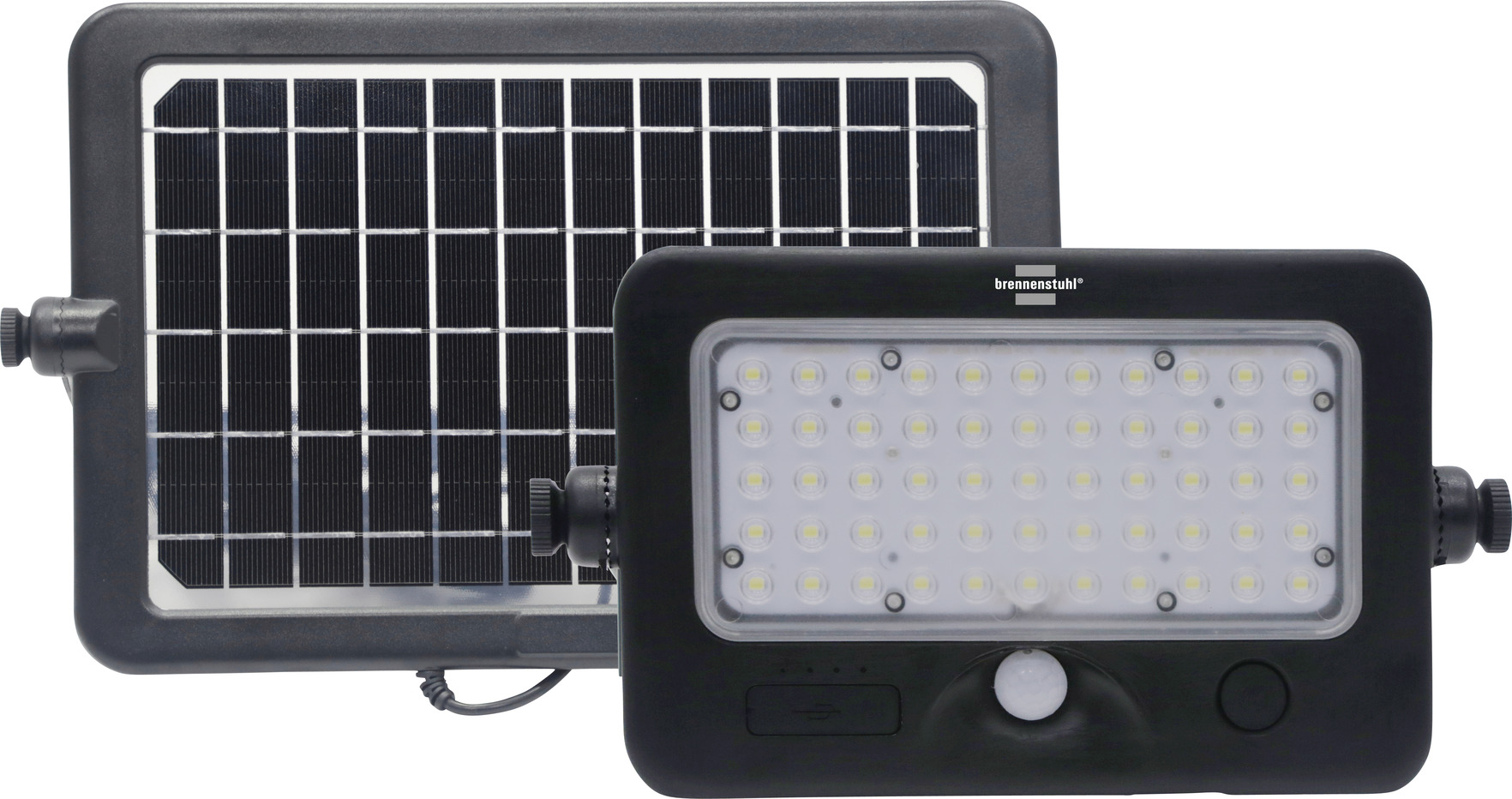 Pelagisch Verkeerd huren Multifunction LED solar lamp SOL ML 1000 with double-sided solar panel IP65  with motion detector black | brennenstuhl®