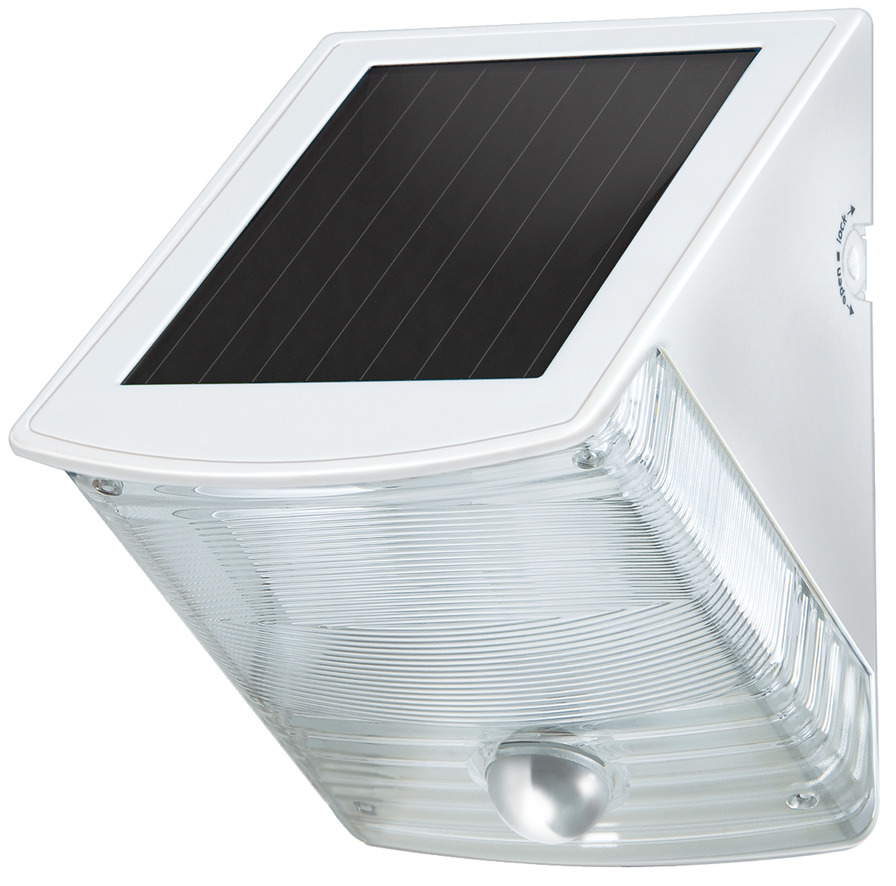 bodem Ontevreden meerderheid Solar LED Wall Lamp SOL 04 plus IP44 with infrared motion detector 2xLED  0,5W 85lm Colour Grey white | brennenstuhl®
