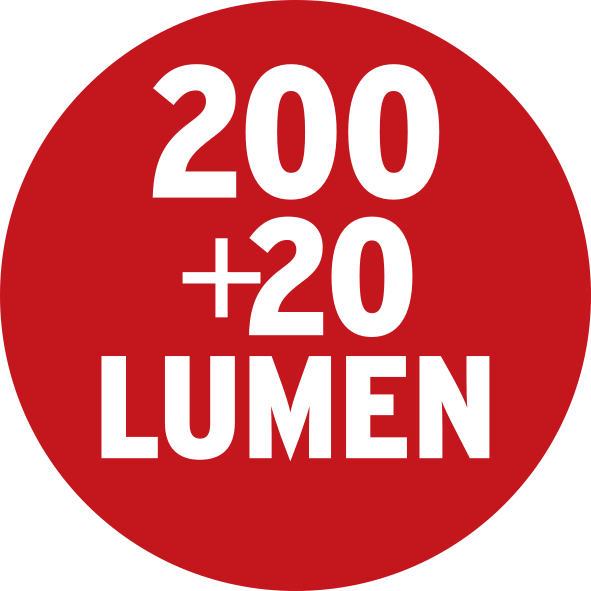 4+3 SMD LED-Universal Lamp | HL 200+20lm DB43 brennenstuhl® MH