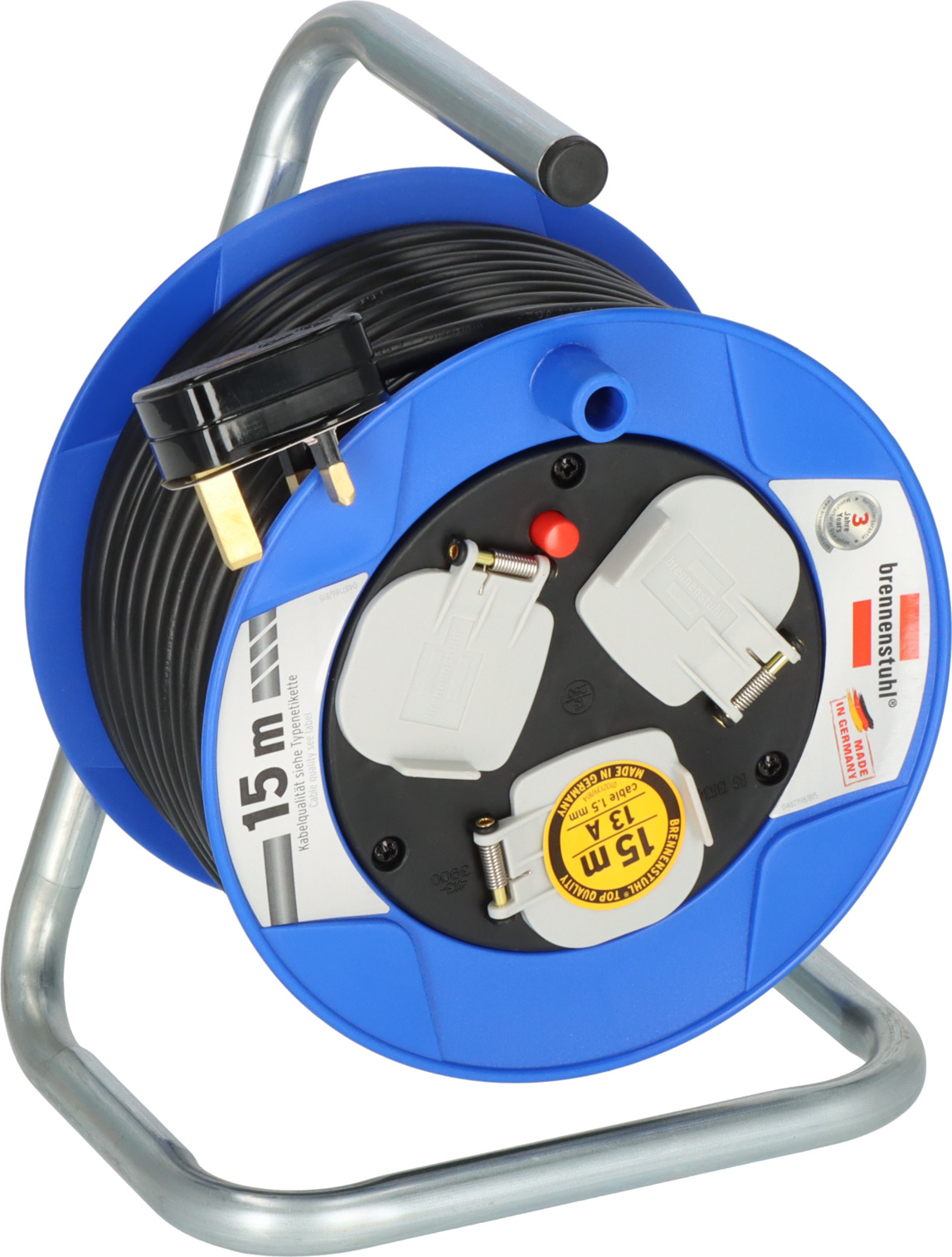 Compact AK 180 cable reel 15m H05VV-F 3G1,5 *GB*