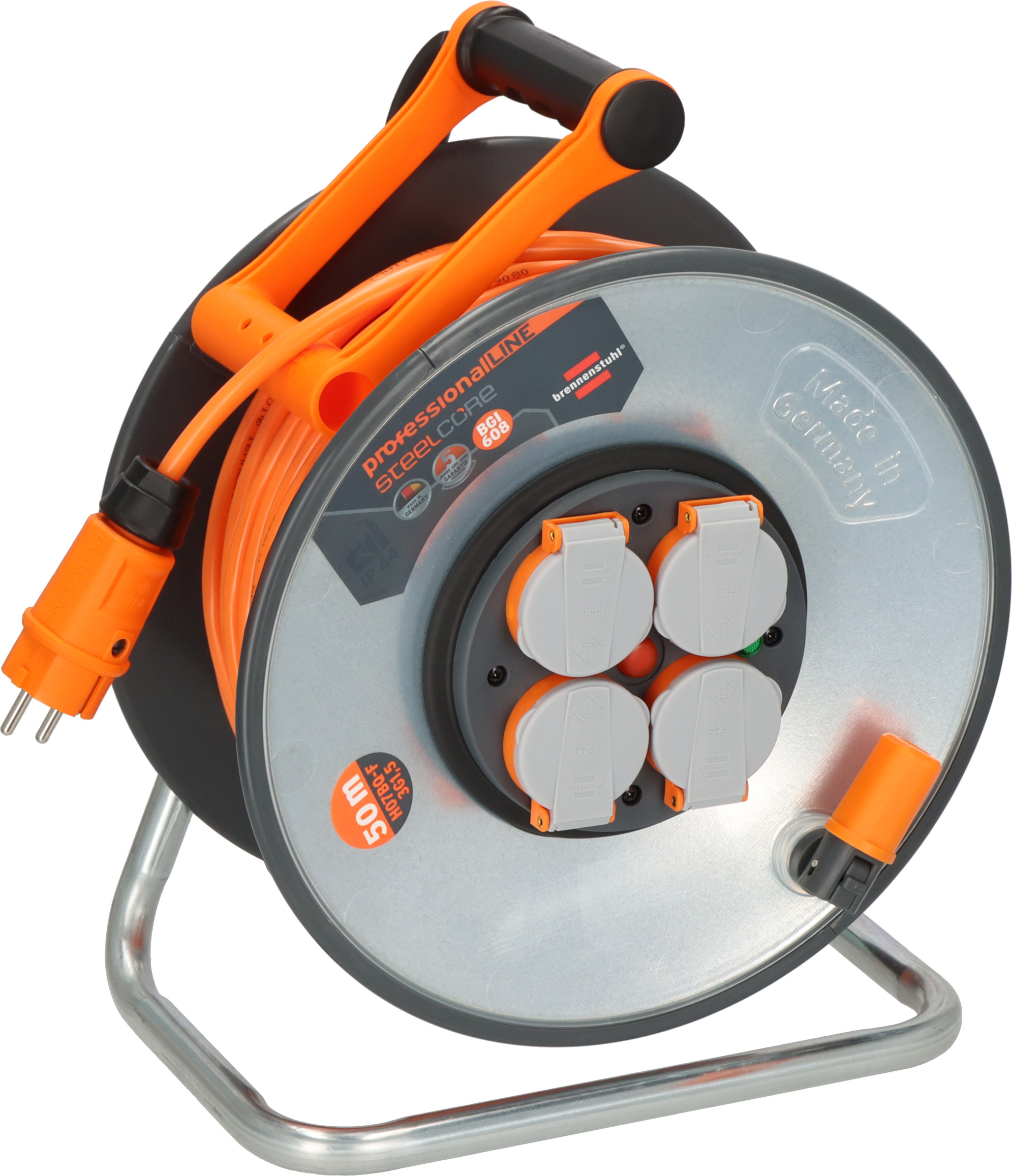 professionalLINE SteelCore Cable Reel SC 4100 IP44, 40m H07RN-F 3G1,5