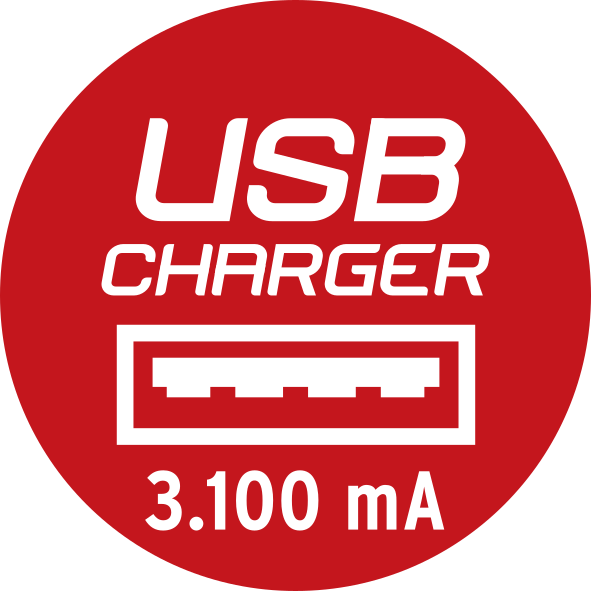 Premium-Alu-Line Multiprise avec chargeur USB 6 prises 3m H05VV-F 3G1,5  *CH*