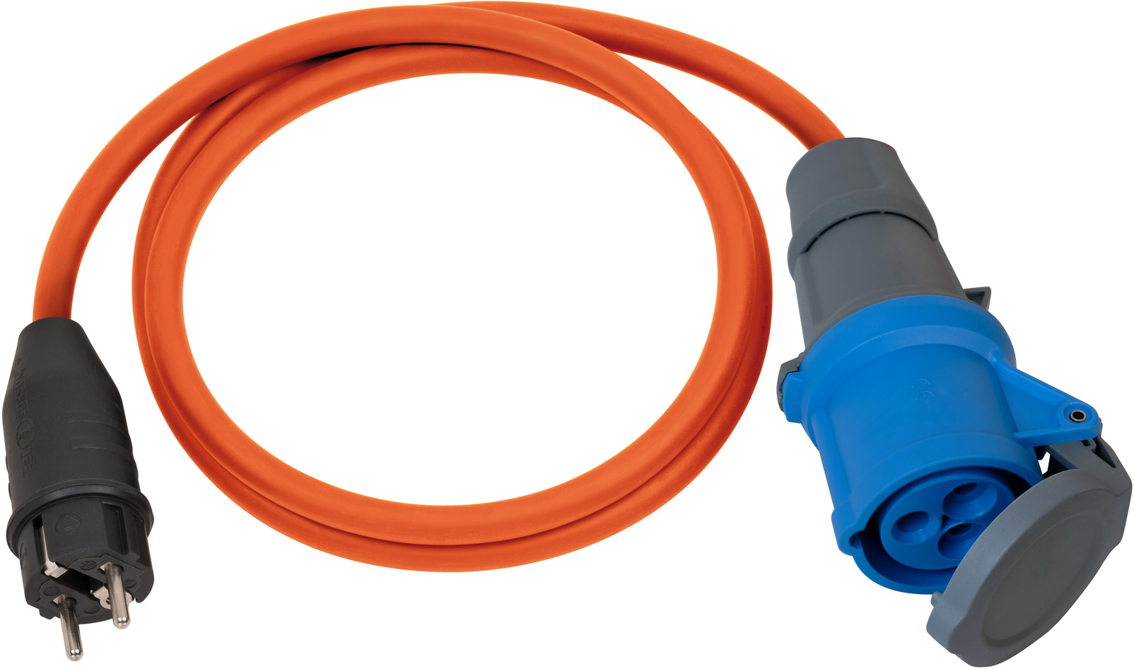 Adapter Cable IP44 for Camping/Maritim 1,5m orange H07RN-F 3G2.5