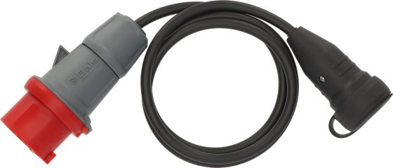 Professional CEE-Adapterkabel IP44 1,5m schwarz H07RN-F 3G1,5 CEE-Stecker 400V/16A - Produktbild