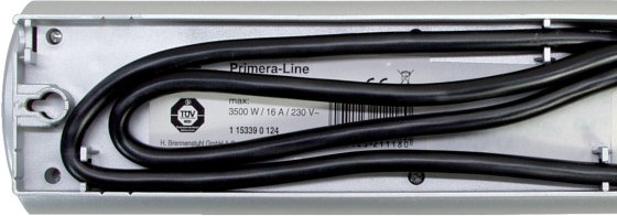 Primera-Line Steckdosenleiste 4-fach silber 1,5m H05VV-F 3G1,5 - Produktansicht