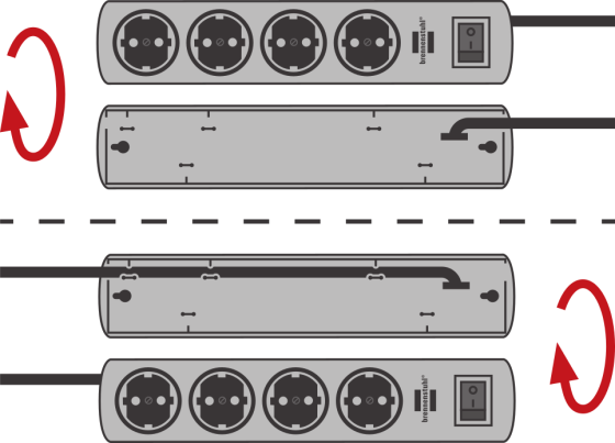 Primera-Line Steckdosenleiste 4-fach silber 1,5m H05VV-F 3G1,5 - Grafik