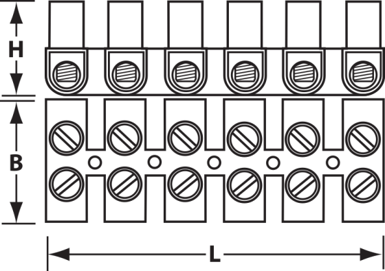 Lüsterklemme für 4mm² Litzen - Grafik