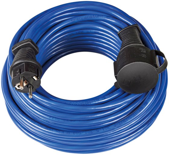 BREMAXX Verlängerungskabel IP44 25m blau AT-N05V3V3-F 3G1,5 - Produktbild