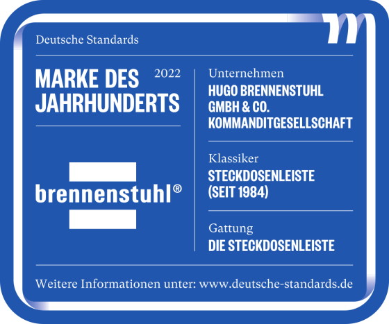 hugo! 19.500A Überspannungsschutz-Steckdosenleiste 8-fach weiß 2m H05VV-F 3G1,5 - Grafik