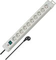 Premium-Line Steckdosenleiste 10-fach lichtgrau 3m H05VV-F 3G1,5 - Produktbild