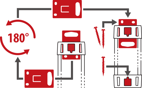 Premium-Line Technik Steckdosenleiste 6-fach schwarz/lichtgrau 3m H05VV-F 3G1,5 2-fach schaltbar spezielle Steckdosenanordnung für Netzgeräte - Grafik