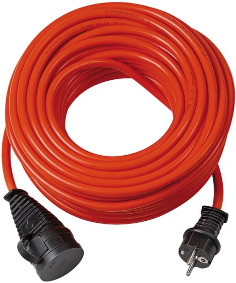 Baustellen-BQ-Verlängerungskabel IP44 10m orange H07BQ-F 3G1,5 - Produktbild