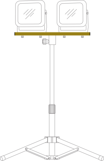 Querträger CB 70 für brennenstuhl® Stative - Grafik