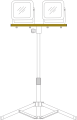 Querträger CB 70 für brennenstuhl® Stative - Grafik