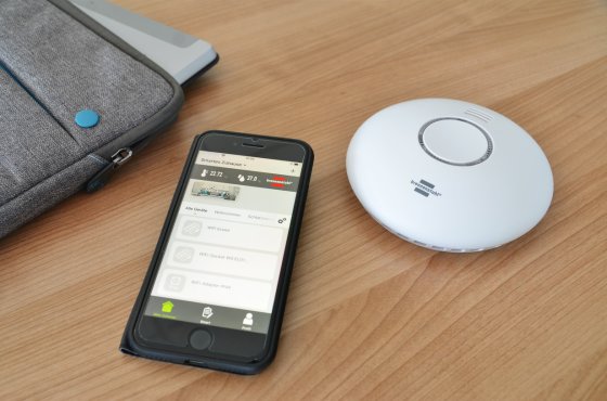 brennenstuhl®Connect WiFi Rauch- und Hitzewarnmelder WRHM01 - Anwendungsbild