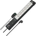 Premium-Line Comfort Switch Plus Steckdosenleiste 6-fach schwarz/lichtgrau 3m H05VV-F 3G1,5 - Produktbild