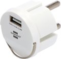 USB Steckdosenadapter 2,4A weiß - Produktbild