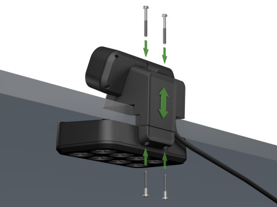 brennenstuhl®estilo Duplex Tischsteckdosenleiste mit Überspannungsschutz, 1x USB C, 1x USB A, 9x Schutzkontakt-Steckdosen, silber/schwarz - Produktansicht