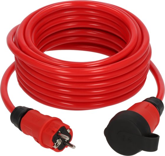 Professional Verlängerungskabel VQ 1200 IP44, 10m rot H07BQ-F 3G2,5 - Produktansicht