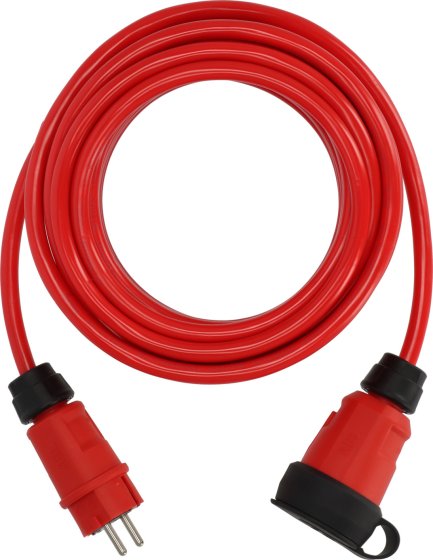 Professional Verlängerungskabel VQ 1200 IP44, 10m rot H07BQ-F 3G2,5 - Produktbild