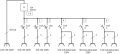 Professional Gummi-Stromverteiler BSV 5-63A 2m H07RN-F 5G16,0 1xCEE32A+2x16A, 6x230V - Grafik