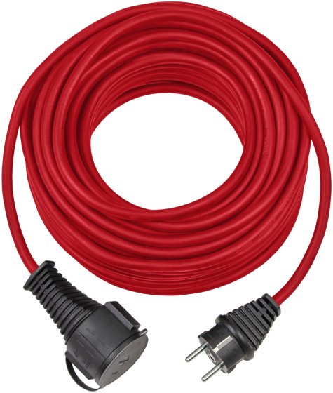 Qualitäts-Gummi-Verlängerungskabel IP44 10m rot H05RR-F 3G1,5 - Produktbild