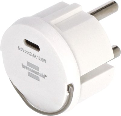 USB C Steckdosenadapter 2,4A weiß